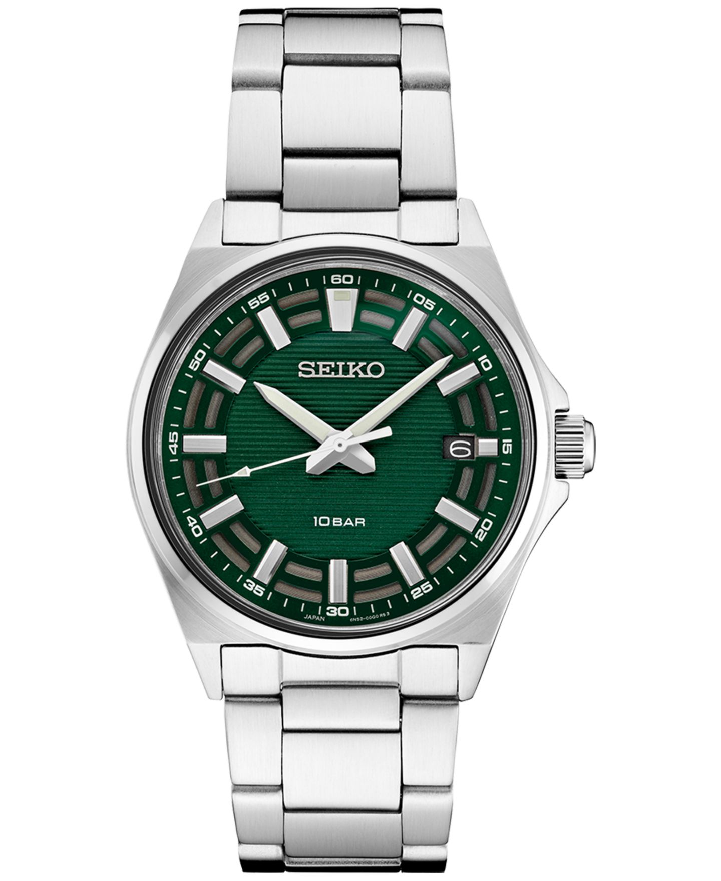 Мужские аналоговые часы Seiko Essentials, браслет из нержавеющей стали, 40 мм — фото 1
