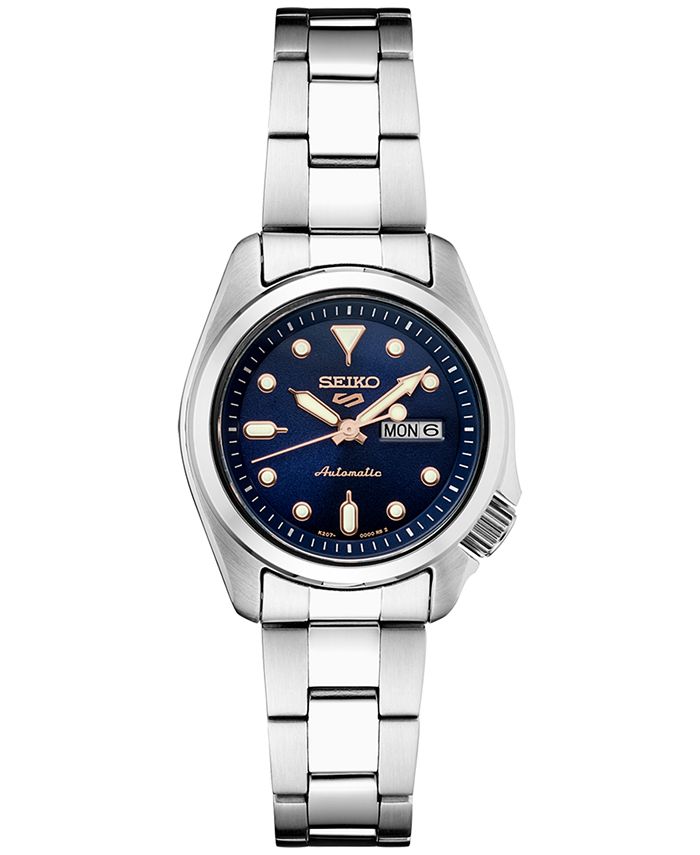 Seiko Women's Automatic 5 Sports Stainless Steel Bracelet Watch 28mm &  Reviews - All Watches - Jewelry & Watches - Macy's