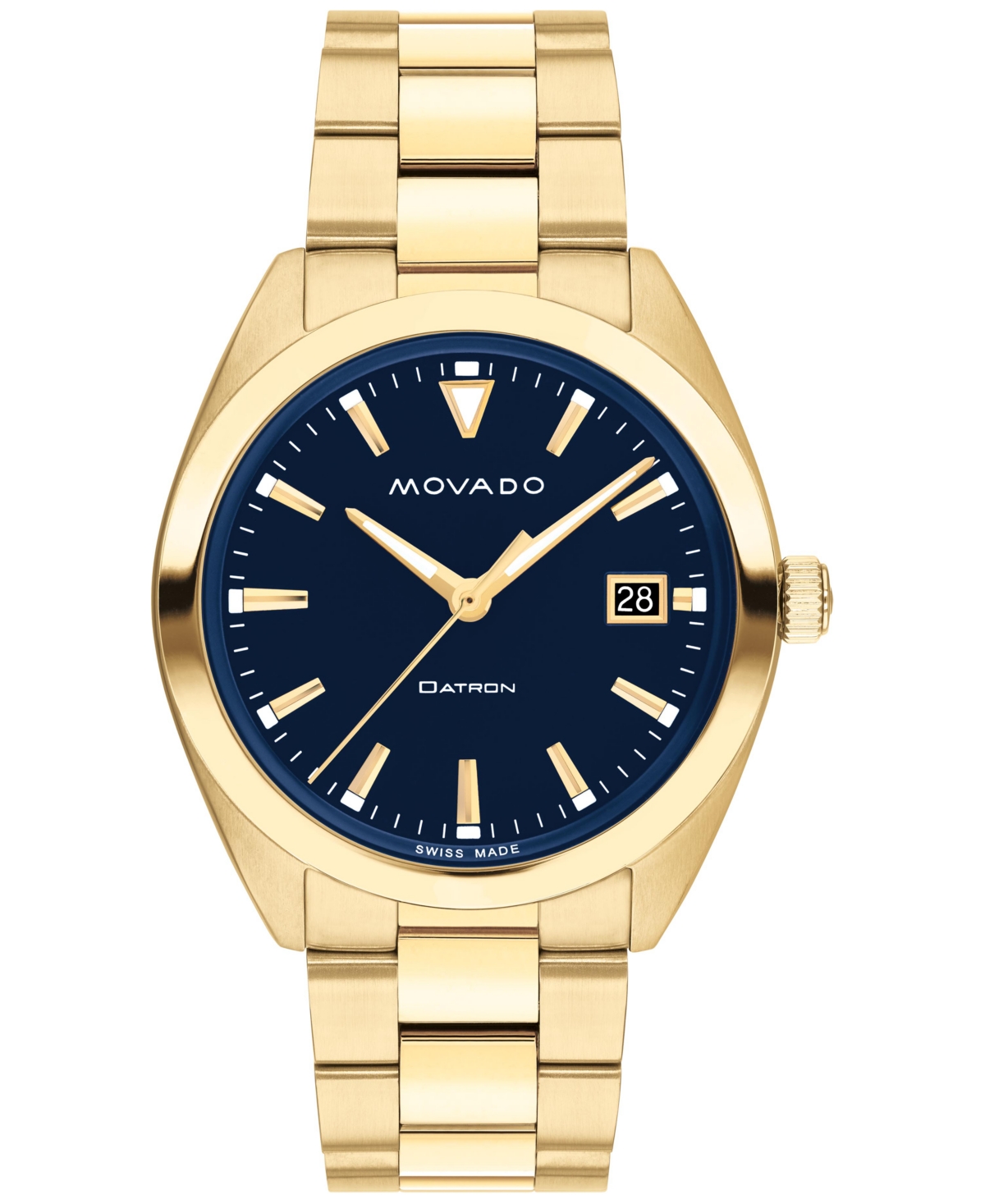 Unisex Swiss Heritage Datron Gold Ion-Plated Steel Bracelet Watch 39mm - Gold
