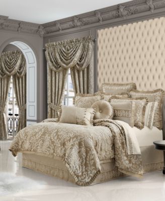 J Queen New York Lugano Comforter Set Collection Bedding In Sand