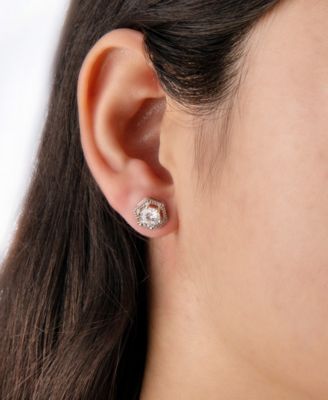 Cubic Zirconia Post Stud Earrings