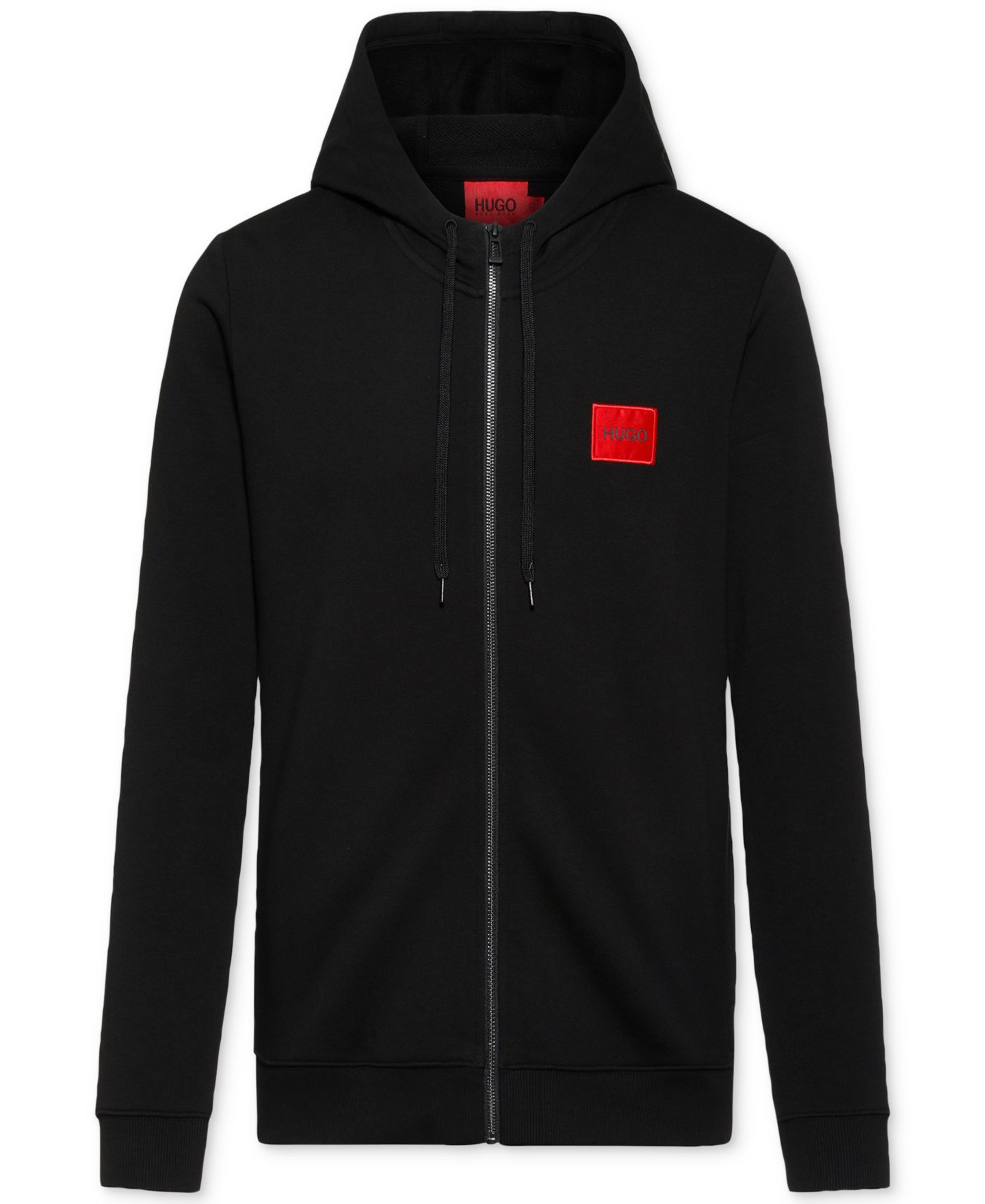 Мужское худи Hugo Boss Regular-Fit Full-Zip, цвет: Чёрный — фото 5