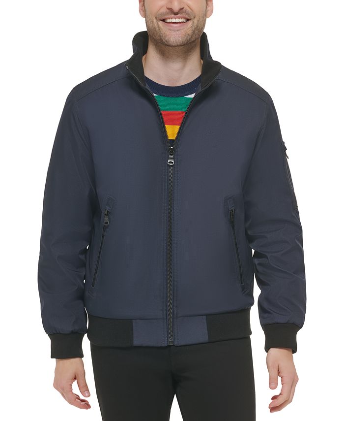 Calvin Klein Men's Classic Zip-Front Ripstop Bomber Jacket & Reviews - Coats  & Jackets - Men - Macy's