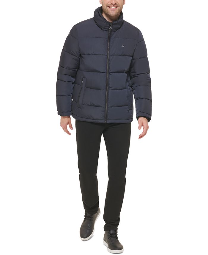 Calvin Klein Men's Classic Puffer With Set In Bib Detail, Created for ...