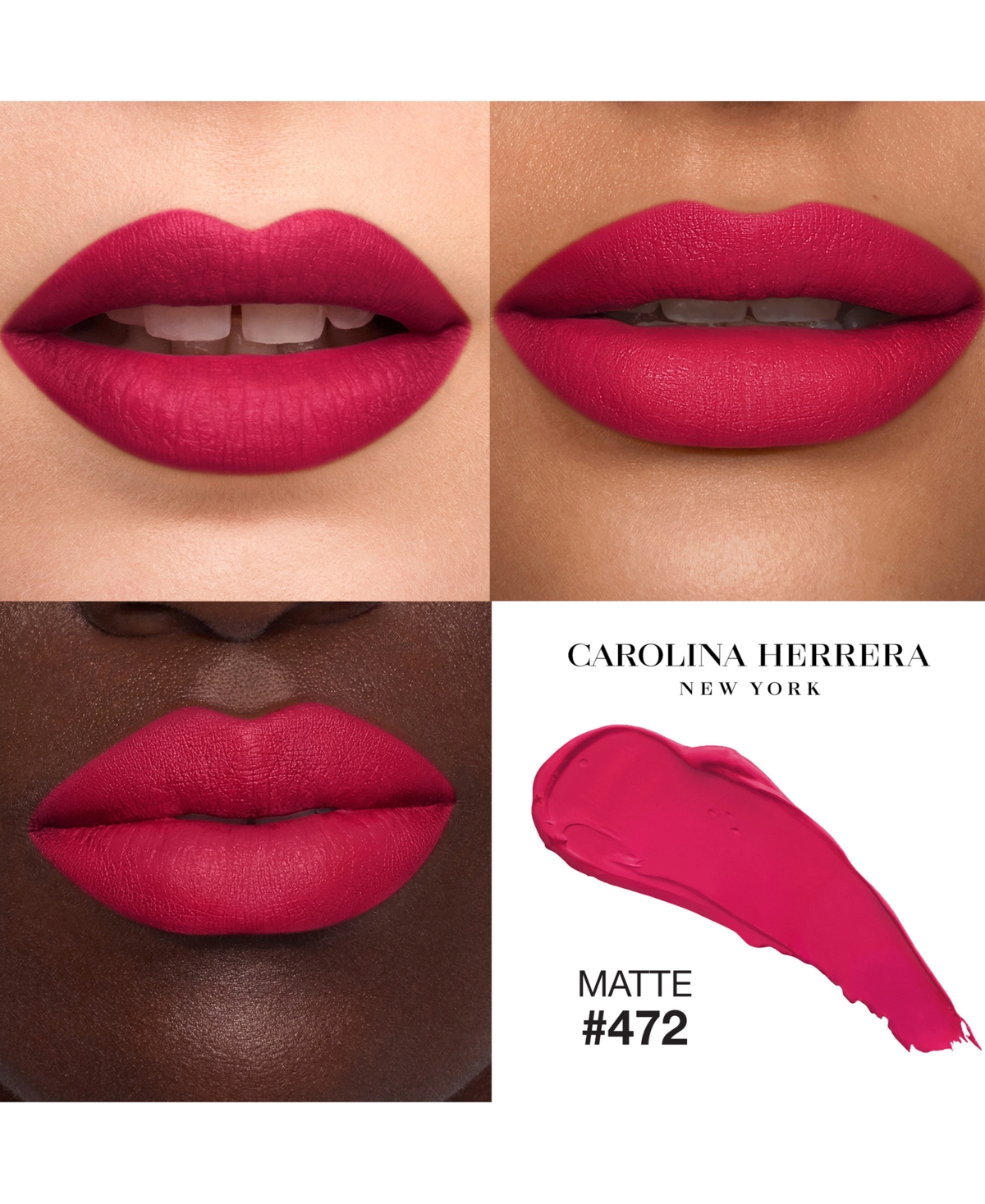 Carolina Herrera Fabulous Kiss Matte Lipstick Refill - 472 - Cheering Pink (Red-Pink)