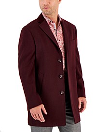Men's Wool Solid Overcoat 