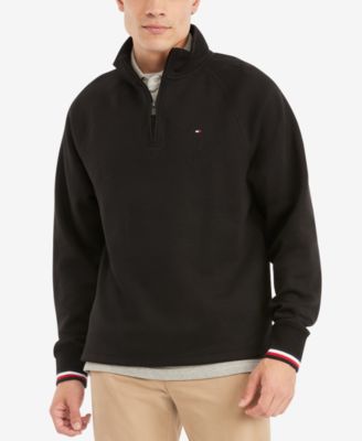 grey tommy hilfiger quarter zip