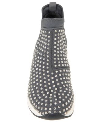Kenneth Cole REACTION Women's Cameron Jewel Jogger Sneaker - Sparkly Mesh Slip-On With Rhinestones - View #9