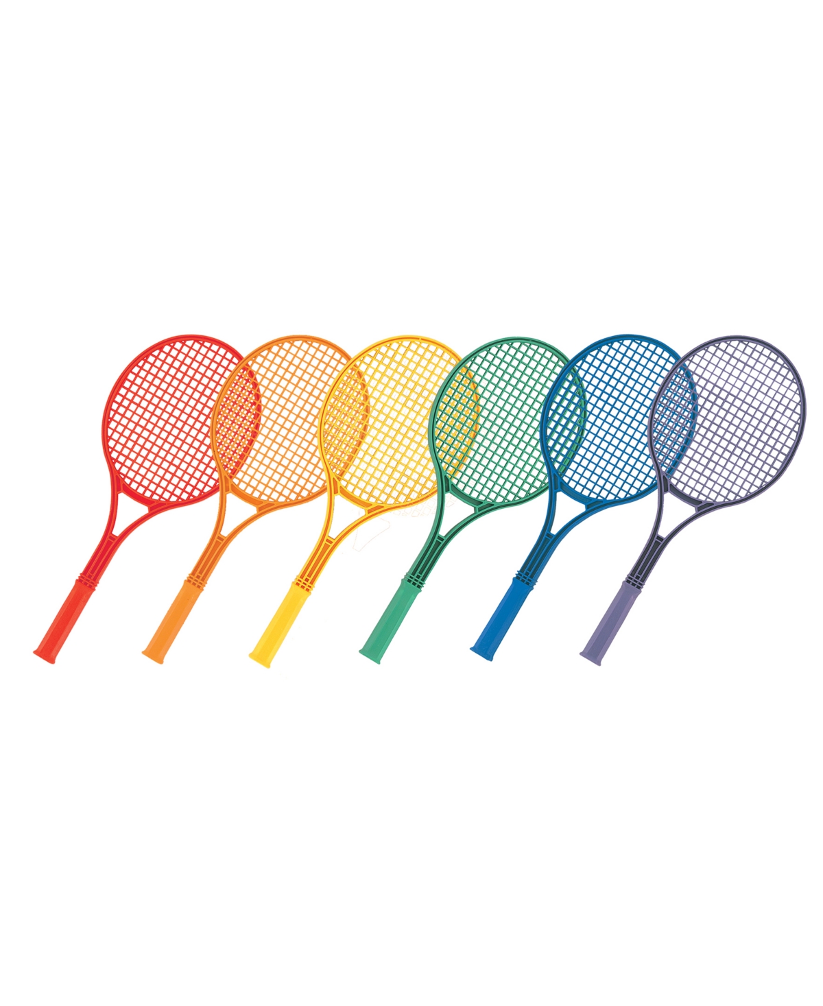 Champion Sports Tennis Racket Set, 6 Piece In Royal Blue,green,orange,purple,red