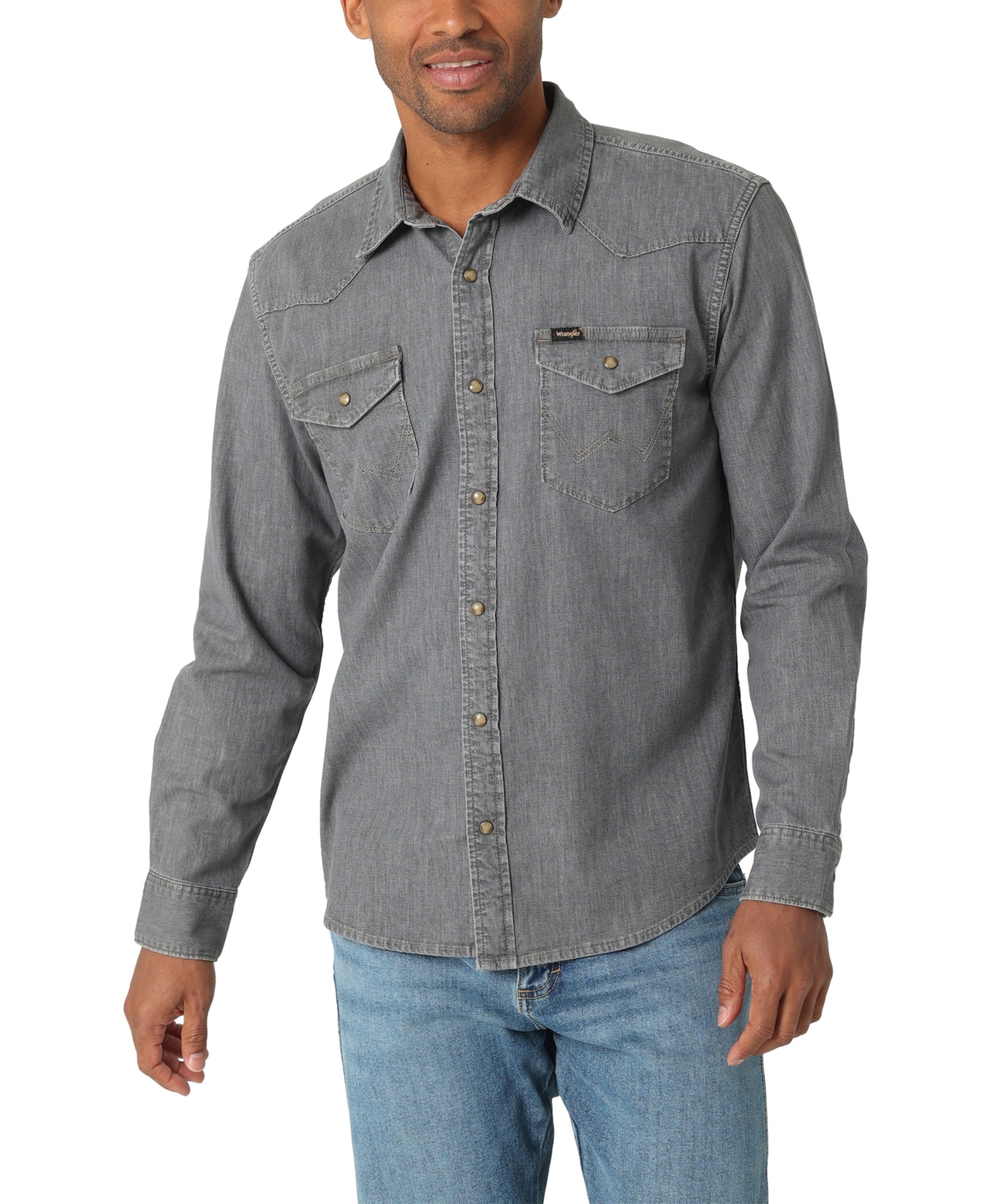 Wrangler Men's Long Sleeve Denim Shirt | Smart Closet