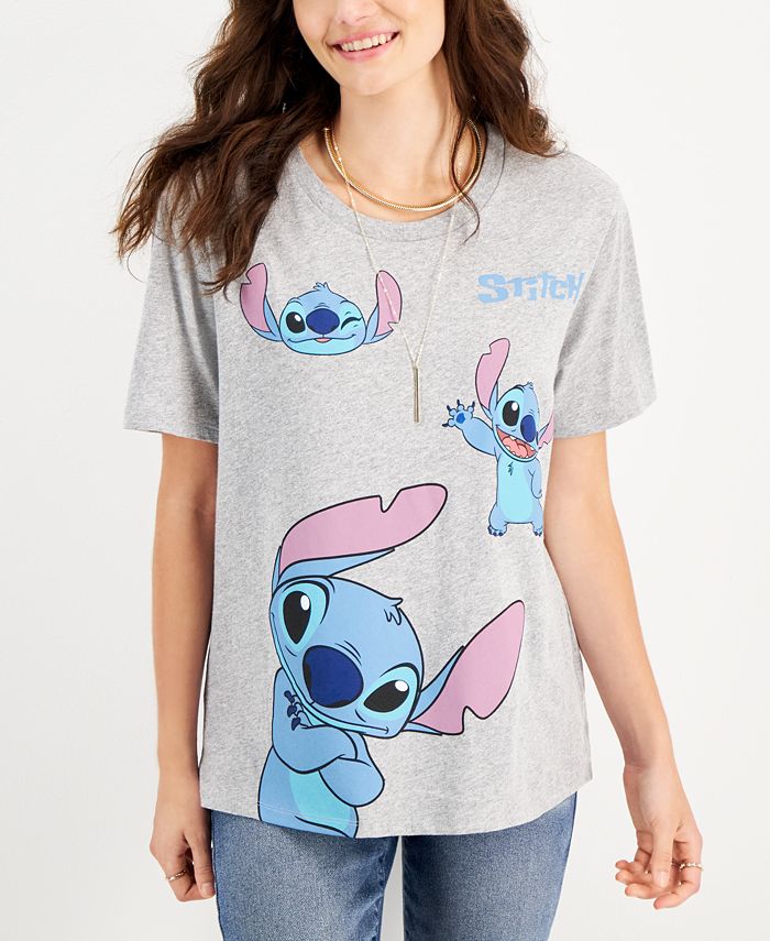 Disney Juniors' Stitch Graphic T-Shirt - Macy's