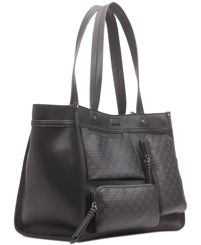 Calvin Klein Women’s Ember Signature Embossed Tote Bag Macy's