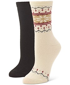 Women's 2-Pack Fairaisle Boot Socks