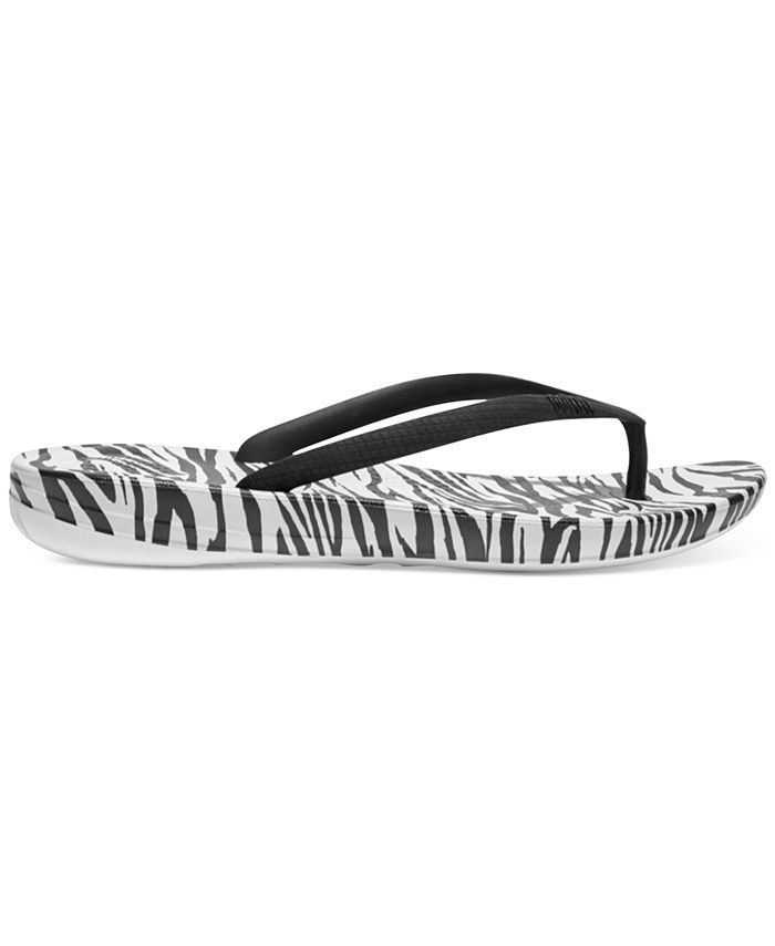FitFlop Women's Iqushion ZebraPrint Ergonomic Sandals Macy's
