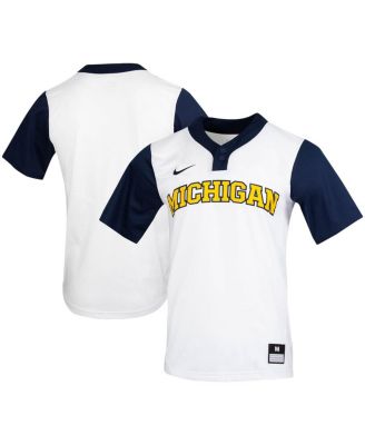 Men's White Michigan Wolverines Replica Softball Jersey