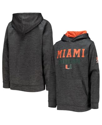 Colosseum Big Boys Heathered Charcoal Miami Hurricanes Stacked Slub ...