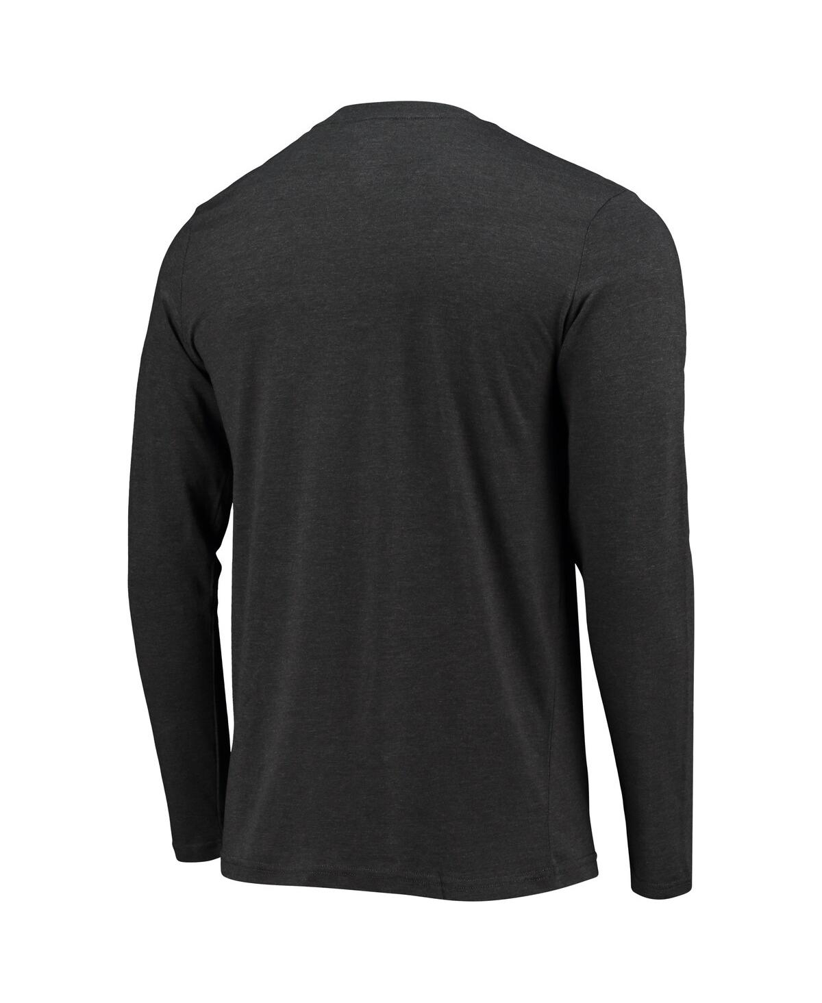 Concepts Sport Blue/heathered Charcoal Seton Hall Pirates Meter Long Sleeve T-shirt & Pants Sleep Se In Blue,heathered Charcoal