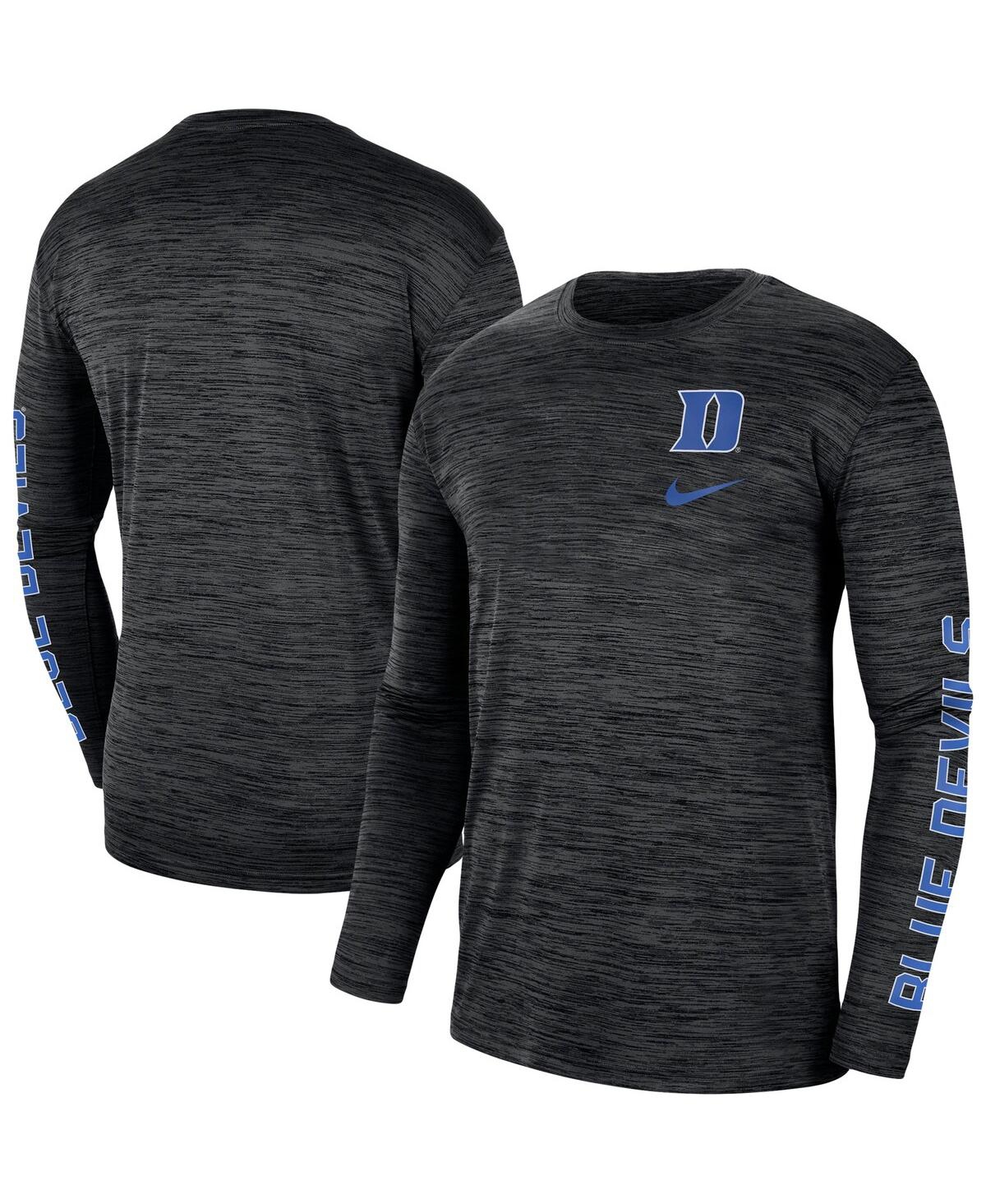 Men's Nike Black Duke Blue Devils Velocity Legend Team Performance Long Sleeve T-shirt