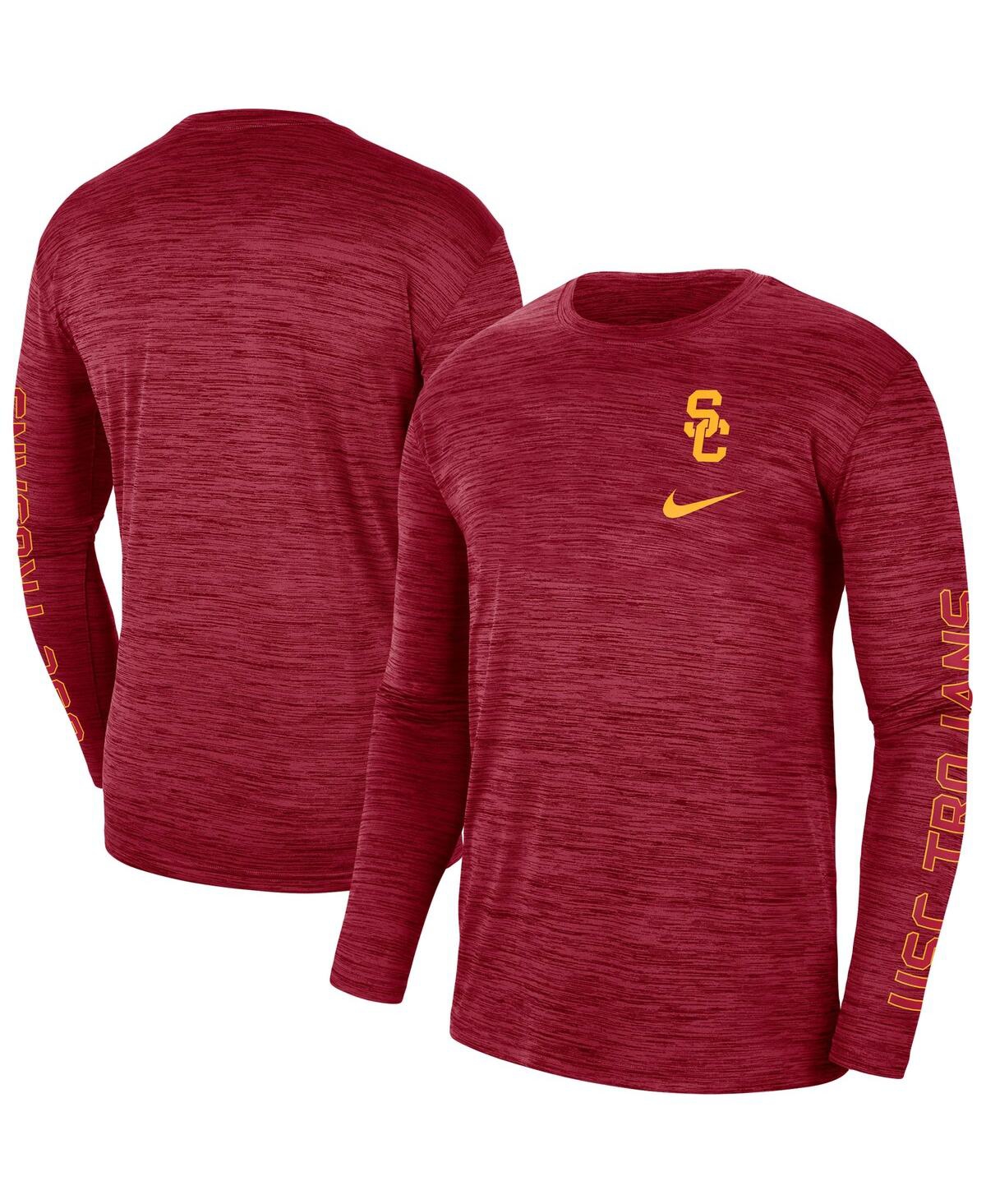 Men's Nike Cardinal Usc Trojans Velocity Legend Team Performance Long Sleeve T-shirt