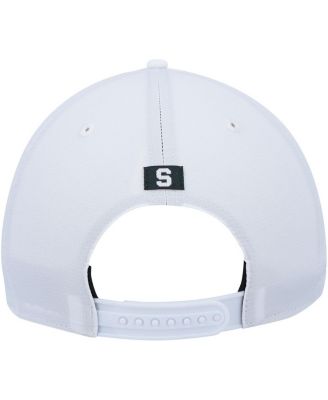 Men's '47 White Michigan State Spartans Stars and Stripes Flag Flutter Hitch Snapback Hat