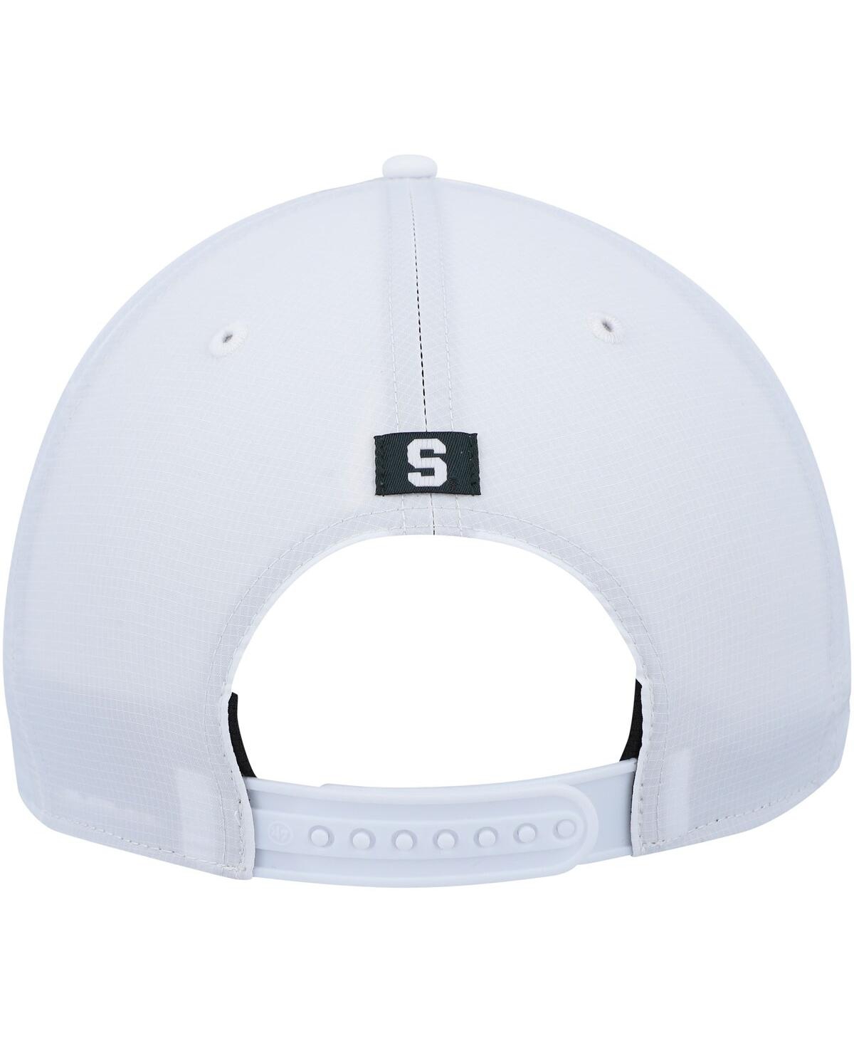 47 Brand Men's '47 White Michigan State Spartans Stars And Stripes Flag Flutter Hitch Snapback Hat In White