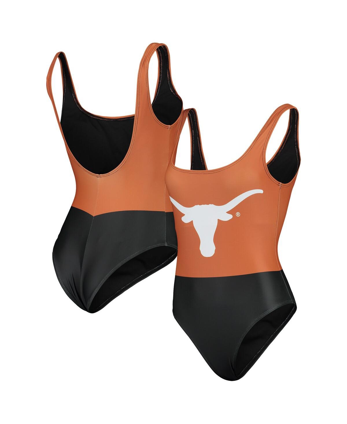 Women's Foco Texas Orange Texas Longhorns One-Piece Bathing Suit - Texas Orange