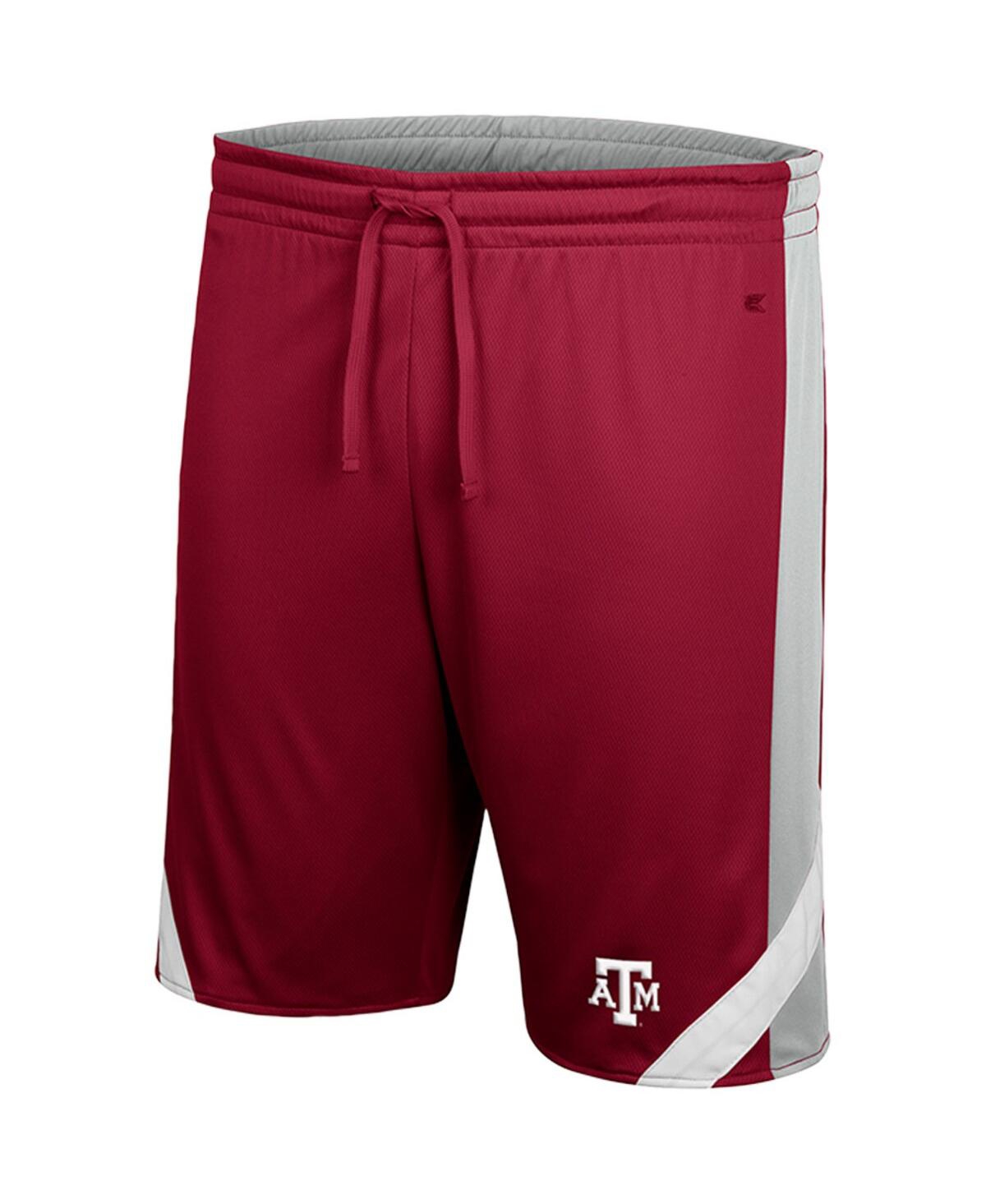 Colosseum Men's  Maroon And Gray Texas A&m Aggies Am I Wrong Reversible Shorts In Maroon,gray