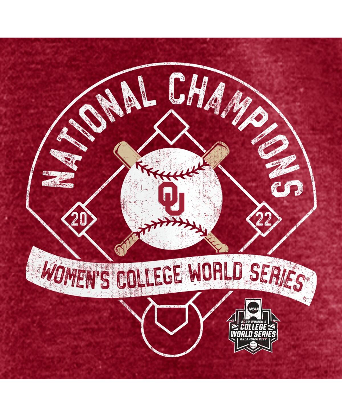 Fanatics College World Series Champions Slide Schedule T-shirt At In Crimson