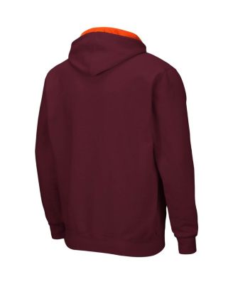 Men's Maroon Virginia Tech Hokies Big and Tall Full-Zip Hoodie