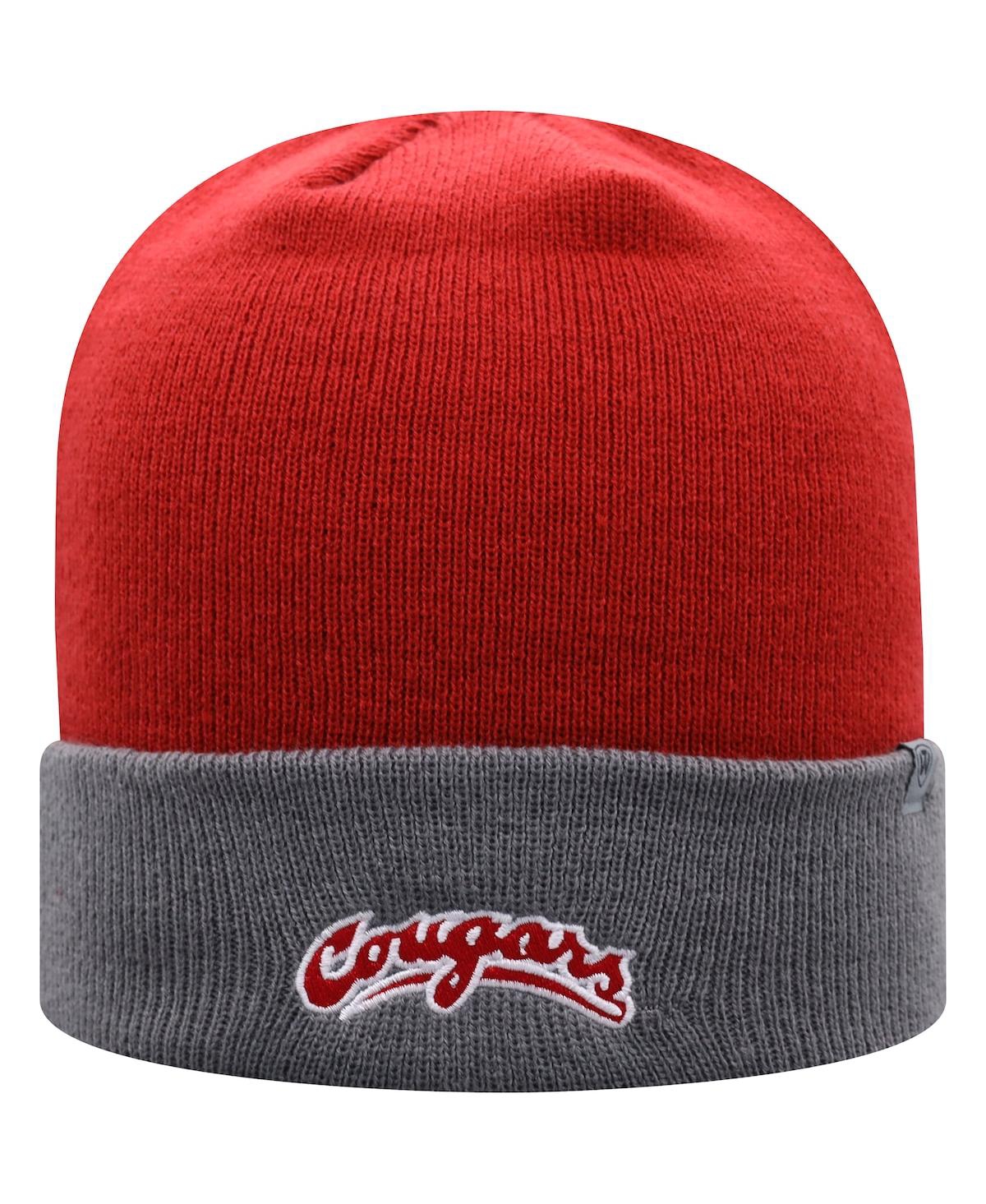 Top Of The World Men's  Crimson, Gray Washington State Cougars Core 2-tone Cuffed Knit Hat In Crimson,gray