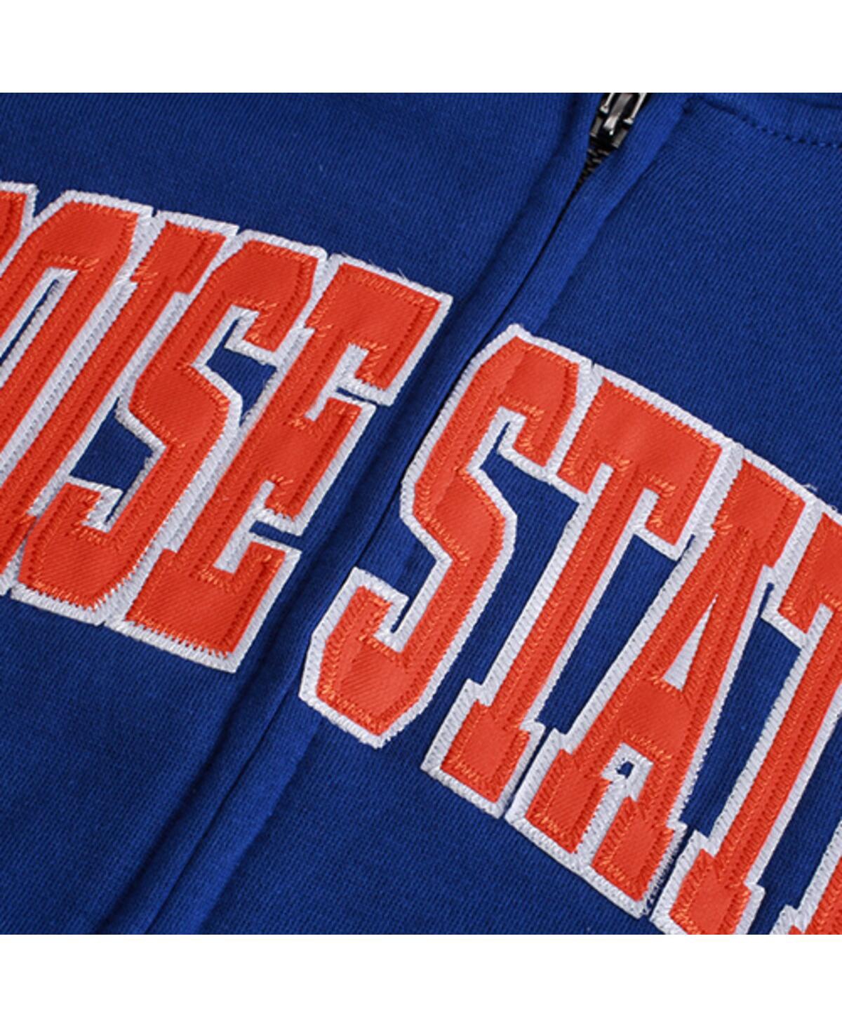 Colosseum Stadium Athletic Royal Boise State Broncos Arched Name Full-zip Hoodie In Royal