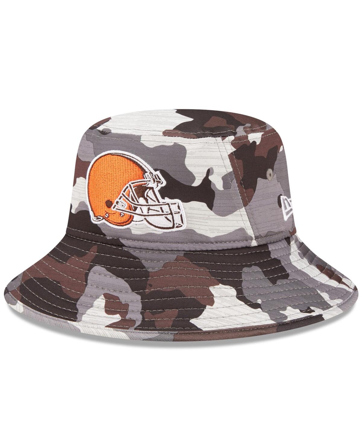 Shop New Era Men's  Camo Cleveland Browns 2022 Nfl Training Camp Official Bucket Hat