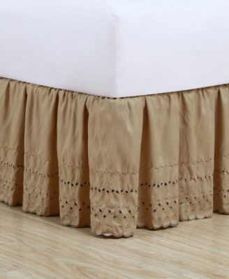 Ruffled Eyelet 14" Drop Bedskirts