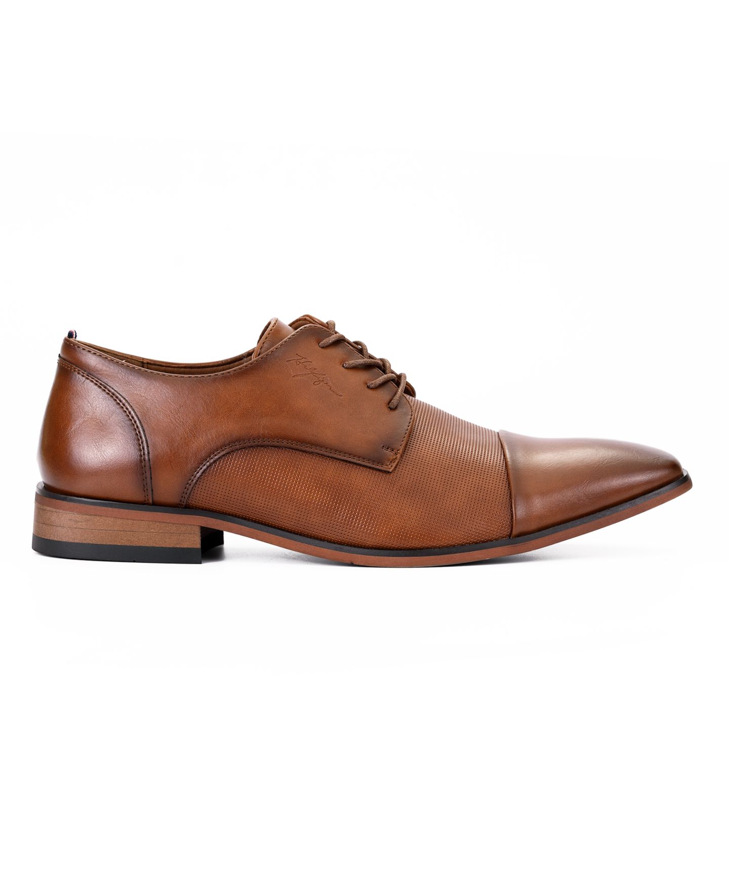 Мужские туфли Tommy Hilfiger Sheldon Lace Up Dress Oxfords, цвет: Средний коричневый — фото 2