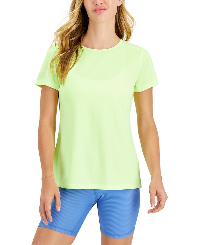 ID Ideology Women's Mesh T-Shirt, Created for Macy's & Reviews ...