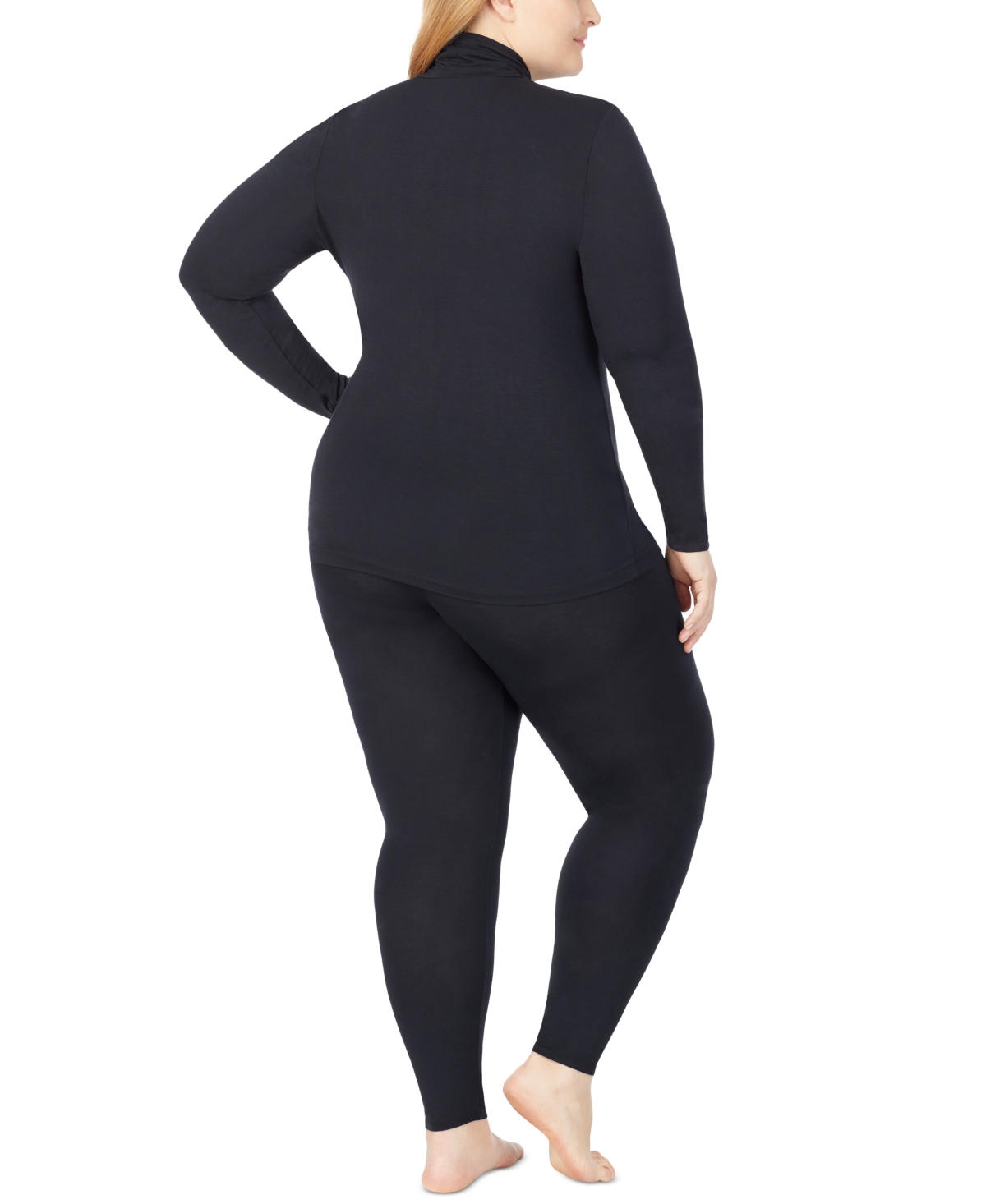 Cuddl Duds Plus Size Softwear with Stretch High-Waist Leggings