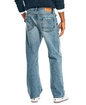 Nautica Men's Authentic Loose-Fit Rigid Denim 5-Pocket Jeans - Macy's