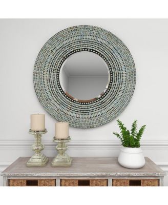 Coastal Wood Wall Mirror, 32" x 32"