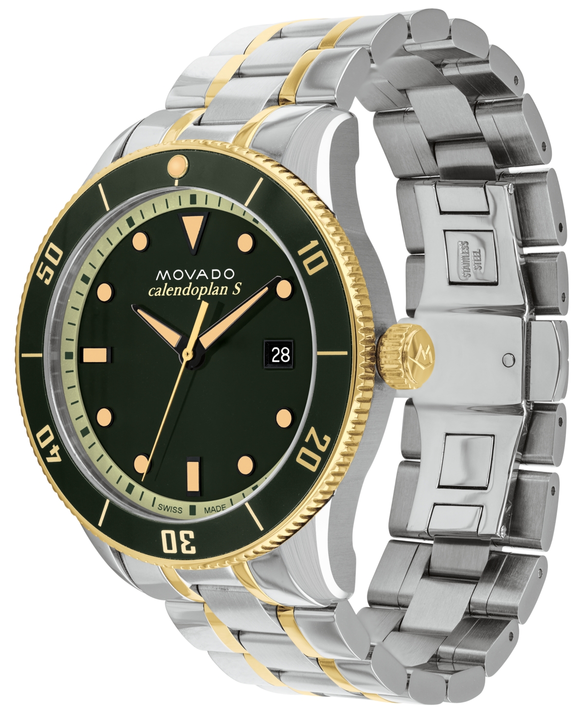Movado Men's Heritage Two-Tone Stainless Steel Bracelet Watch 43mm