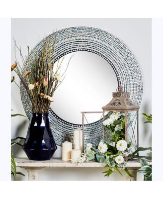 Coastal Wood Wall Mirror, 32" x 32"