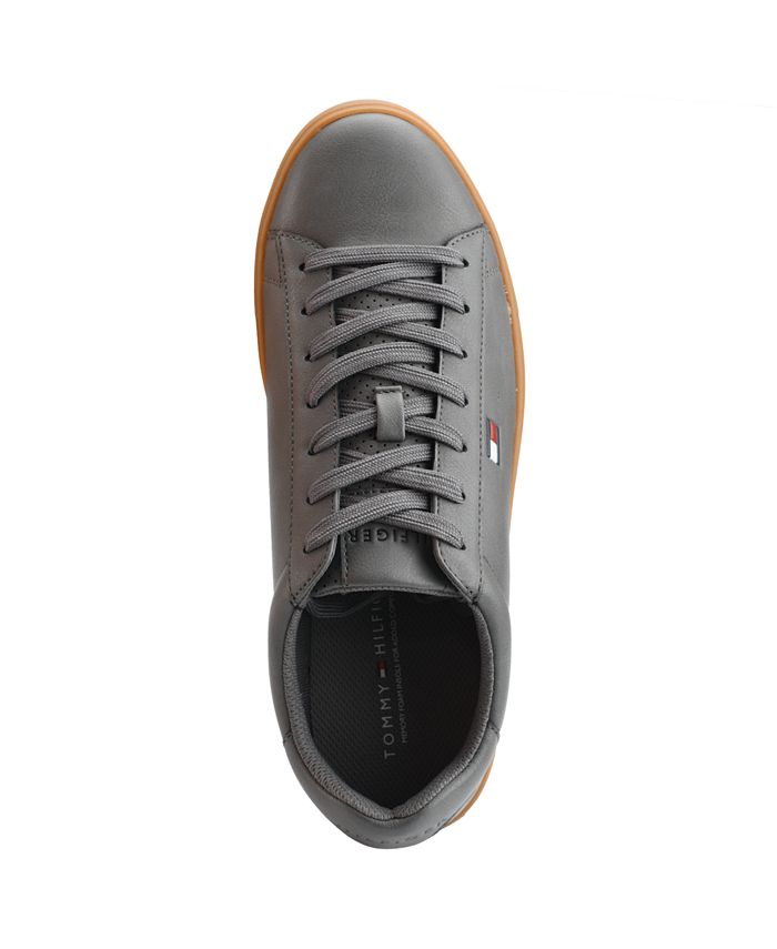 Tommy Hilfiger Men's Faux-Leather Lace Up Brecon Sneakers & Reviews ...