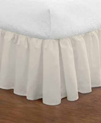 Ruffled Poplin Bed Skirt, Queen