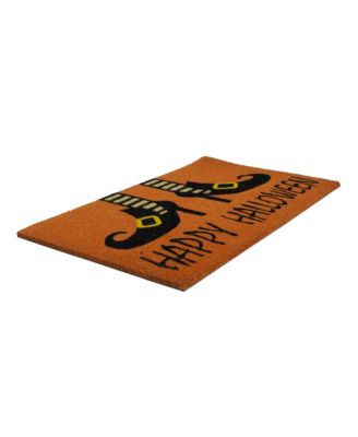 Wicked Witch Shoes "Happy Halloween" Coir Doormat, 18" x 30"