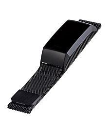  Black Stainless Steel Mesh Band Compatible with the Fitbit Charge 3 and 4