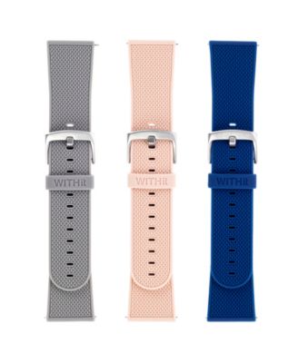 Silicone Woven Band 3-Pack designed for Fitbit Versa 3 & 4 and Sense & Sense 2