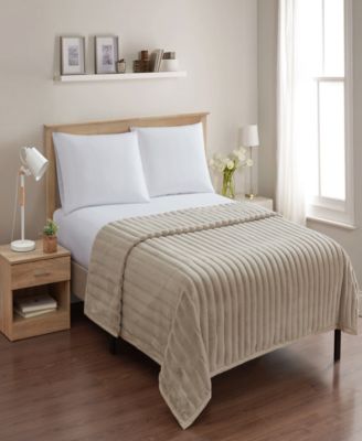 Ultra Plush Raschel Mink Blanket, Twin/Full