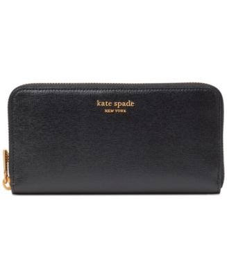 Kate Spade New York Morgan Black Leather Zip Wallet K8920BLK - Women's  accessories - Accessories