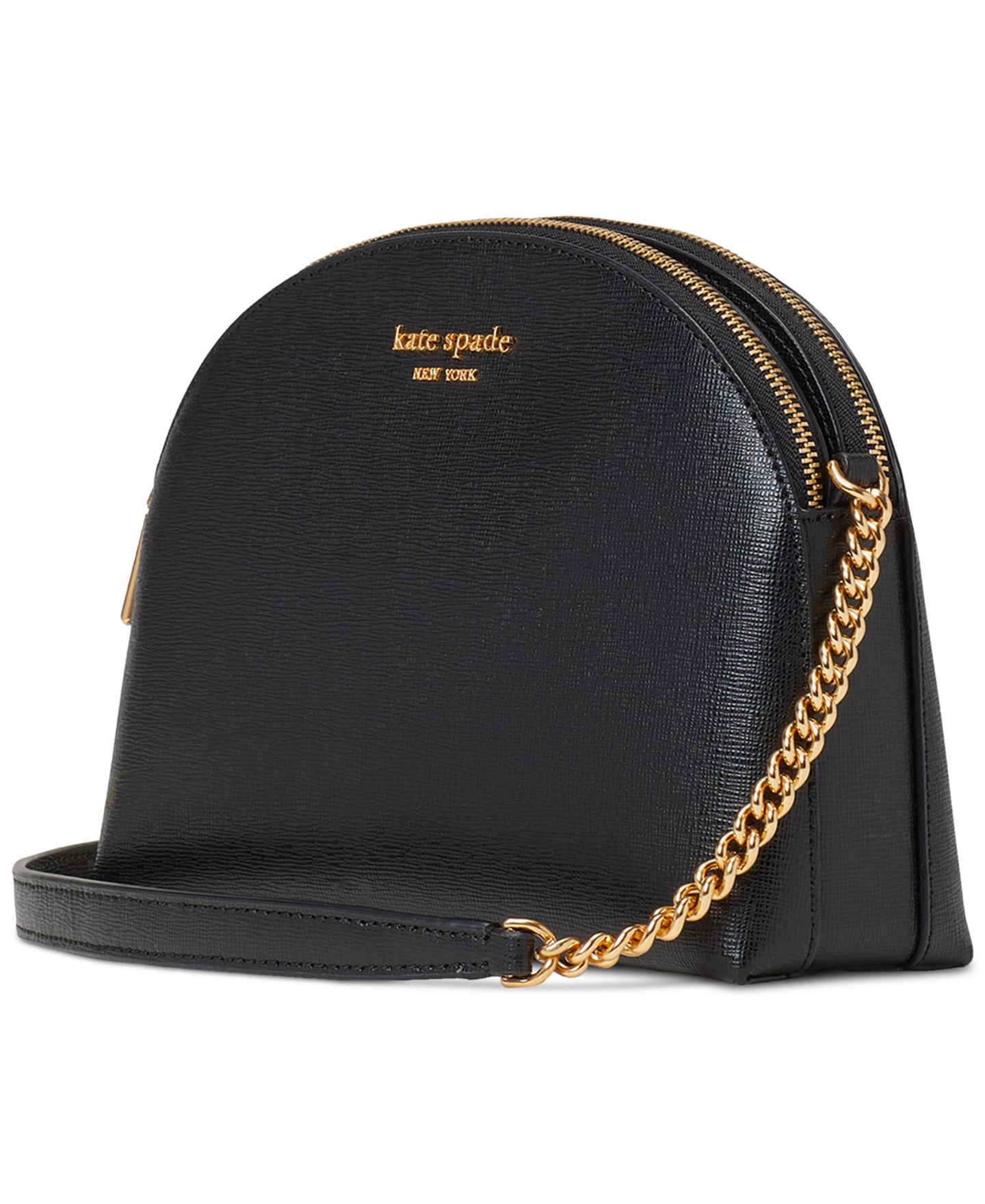 Женская сумка Kate Spade New York Morgan Mini Leather Dome Crossbody, цвет: Чёрный — фото 3