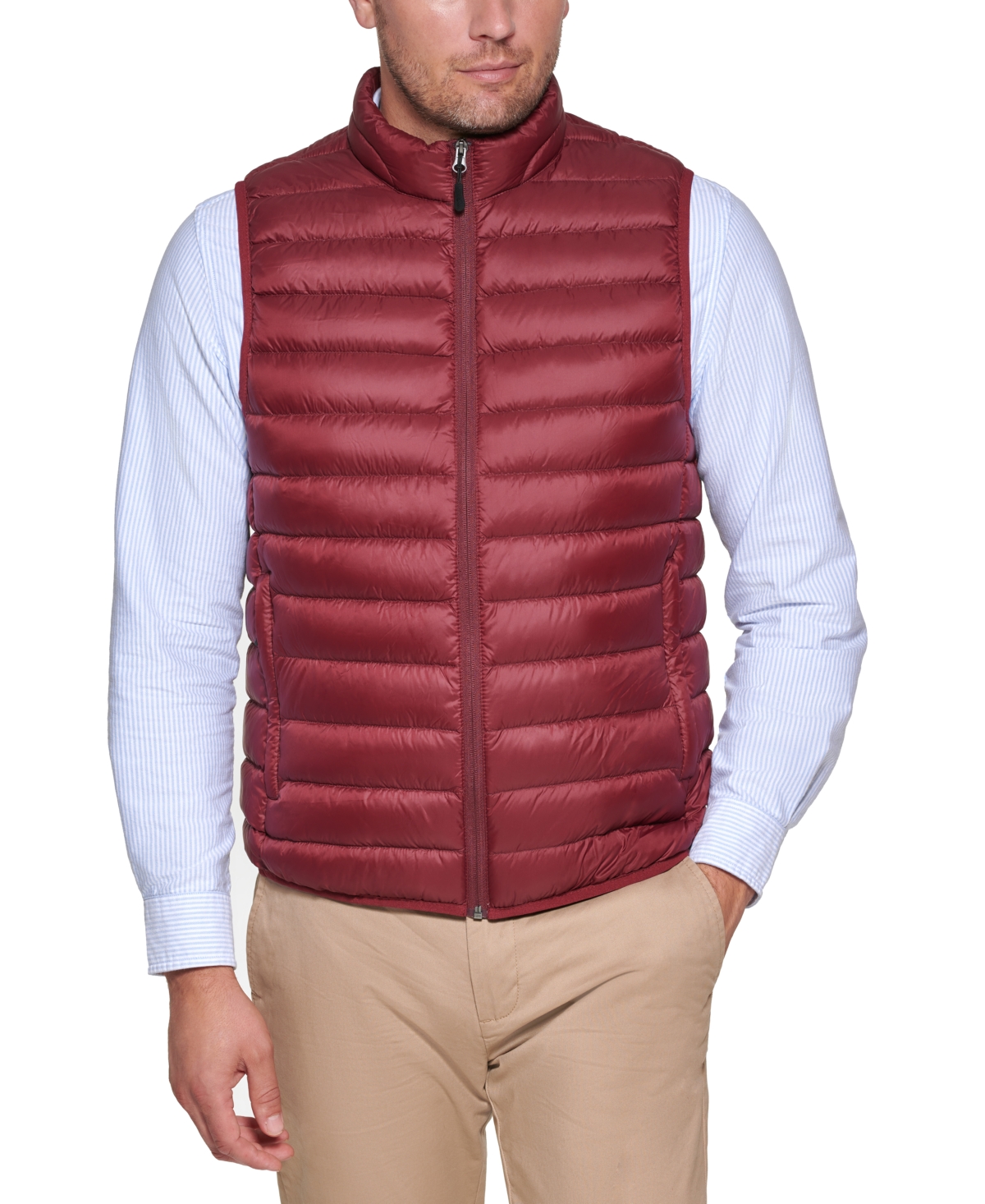 Shop Club Room Men's Quilted Packable Puffer Vest, Created For Macy's In Port