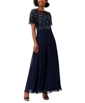 Macy's adrianna papell long dresses best sale